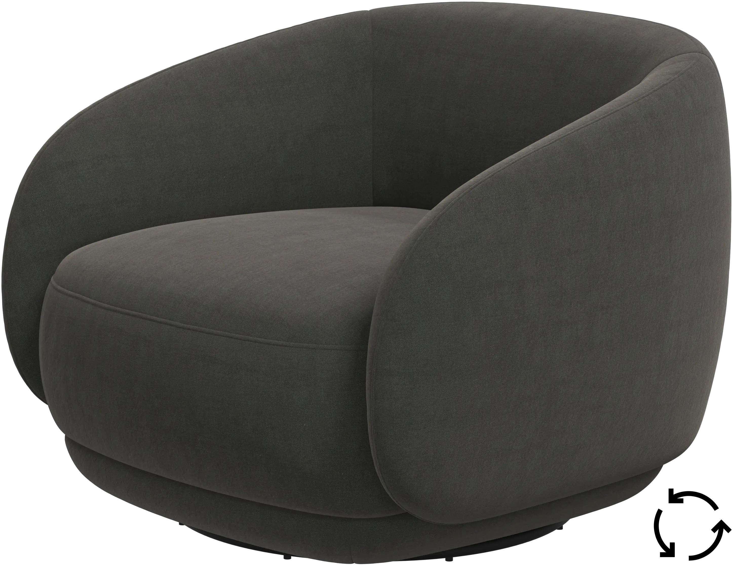 Bolzano armchair with swivel function