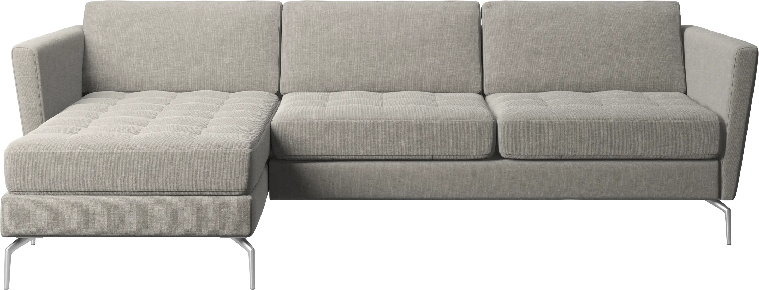 Osaka sofa with resting unit, tufted seat