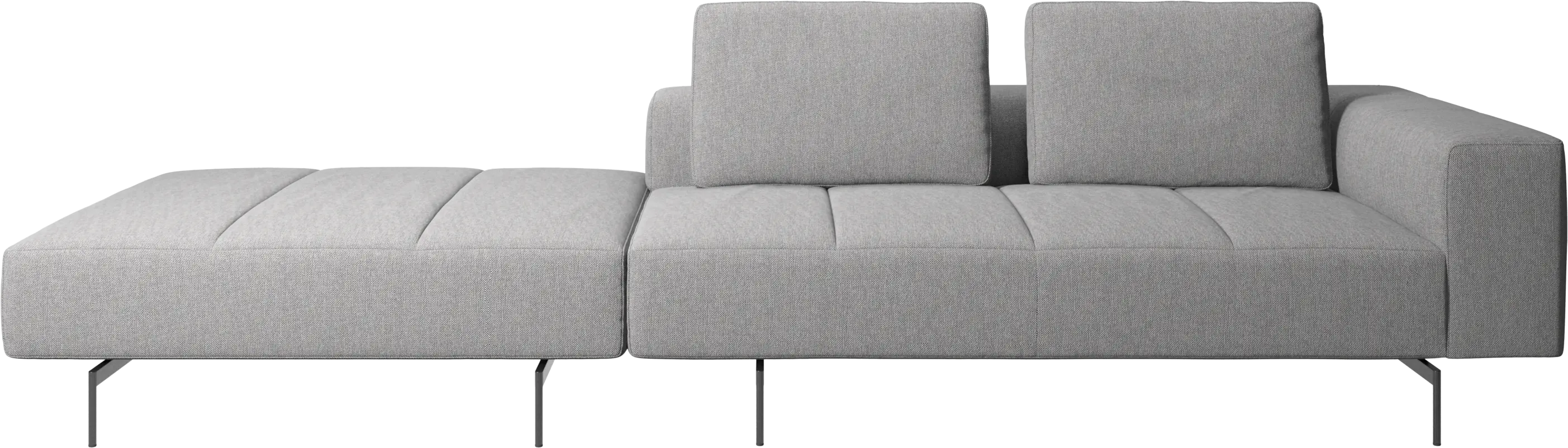 Amsterdam sofa with footstool on left side