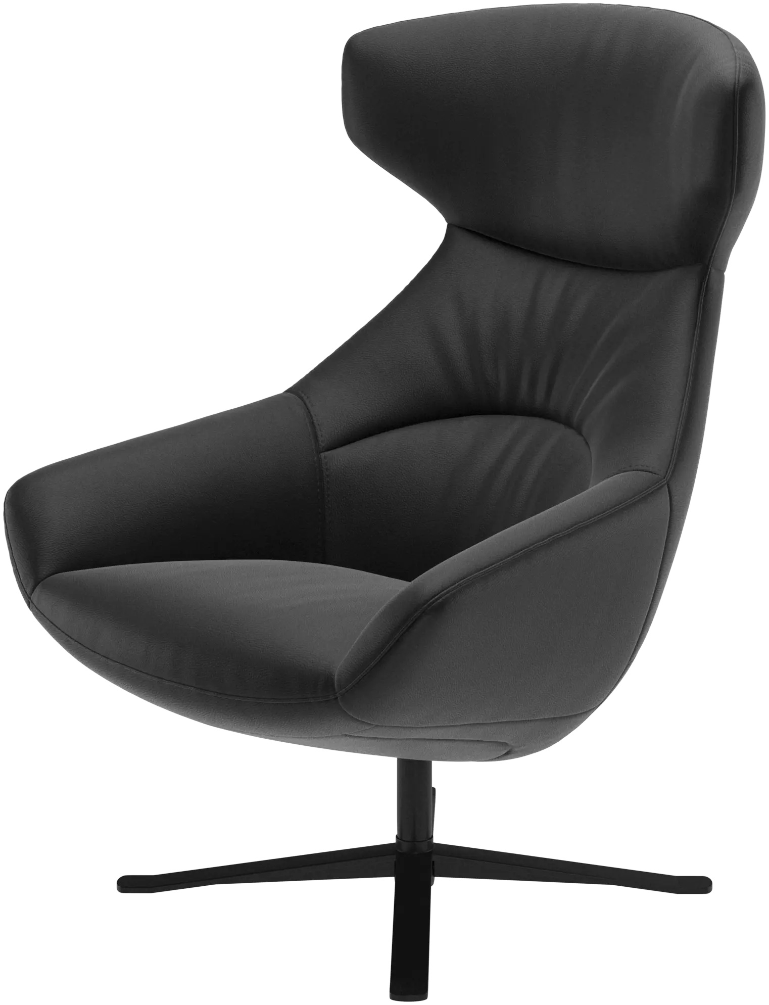 Porto chair with reclining back function and swivel base