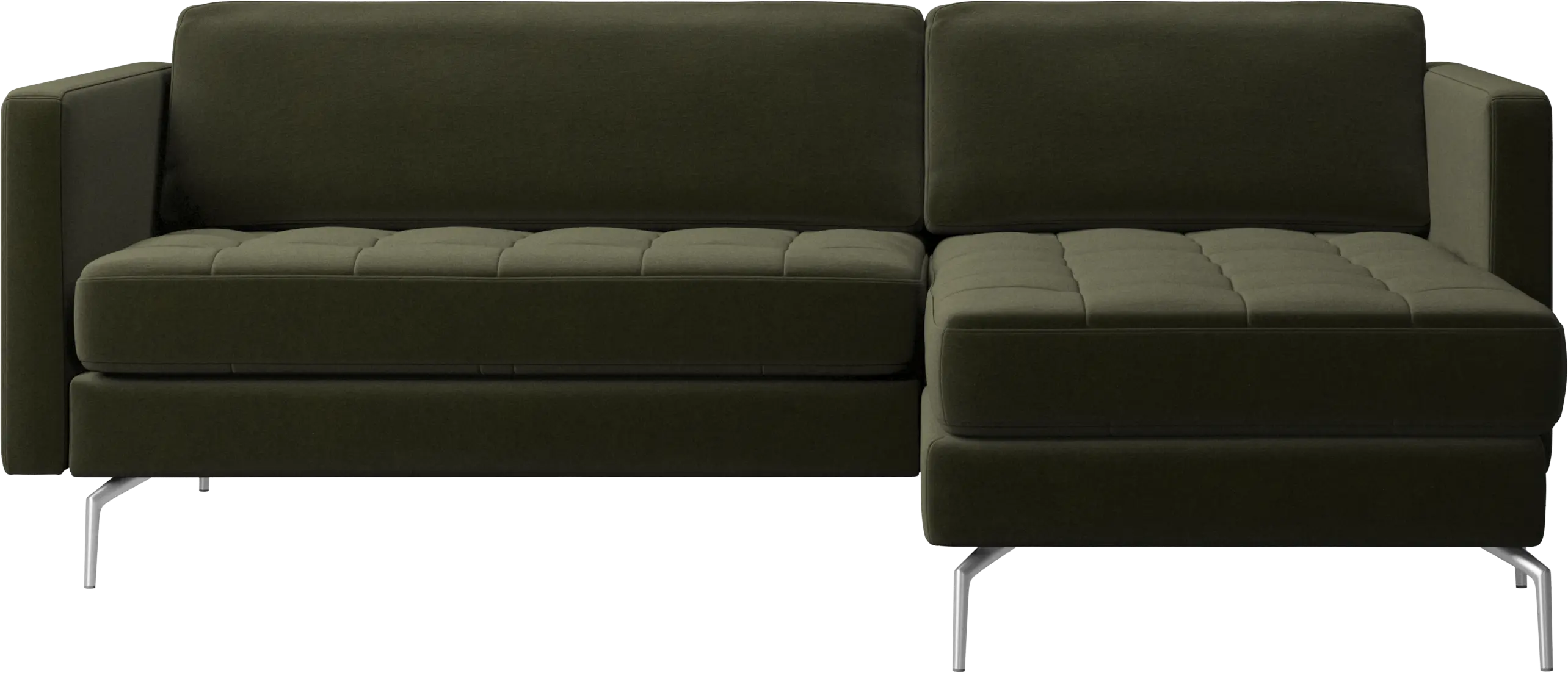 Osaka sofa with resting unit, tufted seat