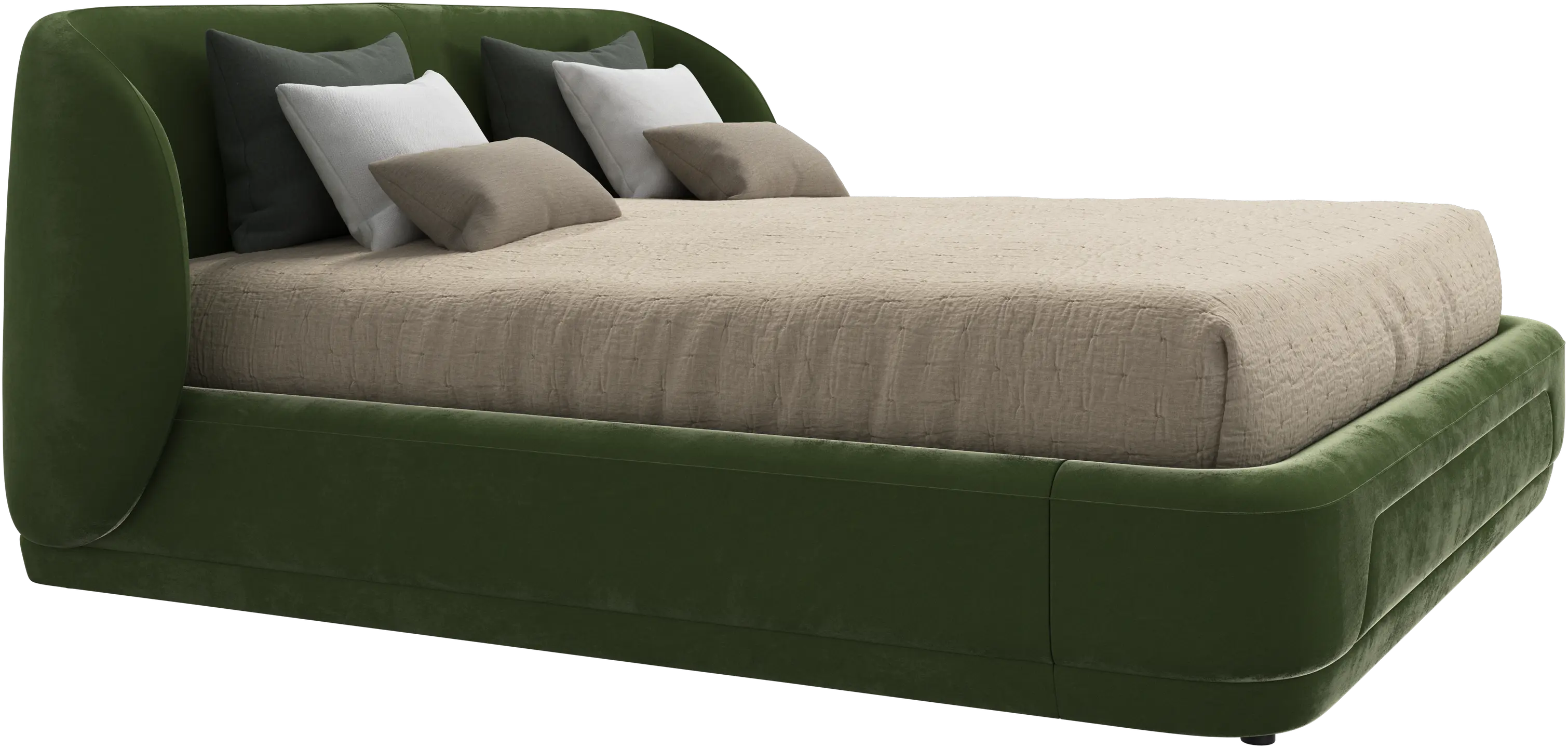 Bolzano bed with slats  - W180xL200cm