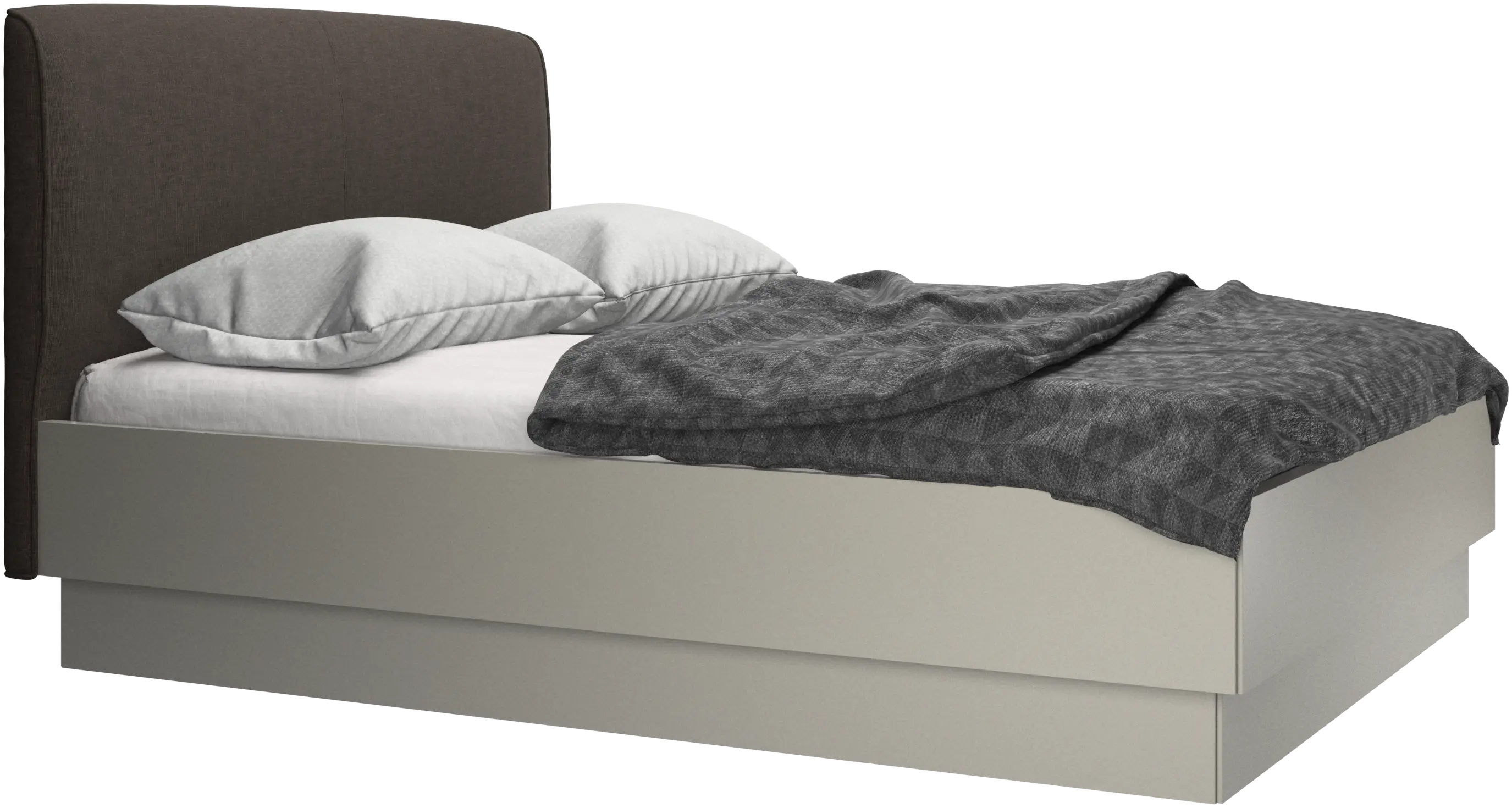 Houston, upholstered bed with storage