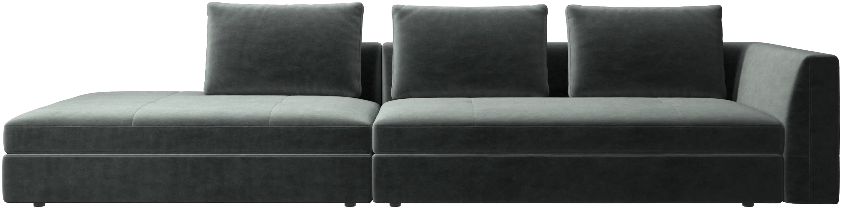 Bergamo sofa with lounging unit