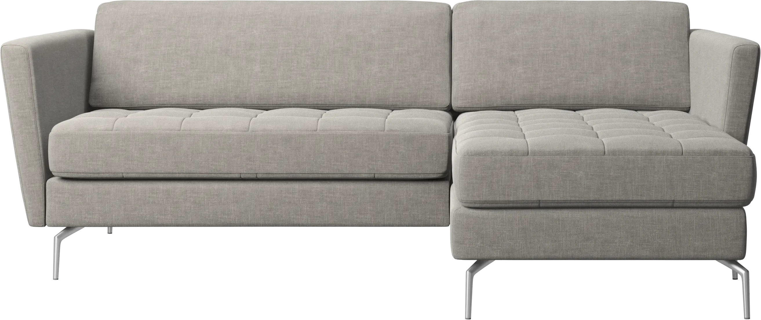 Osaka sofa with resting unit, tufted seat