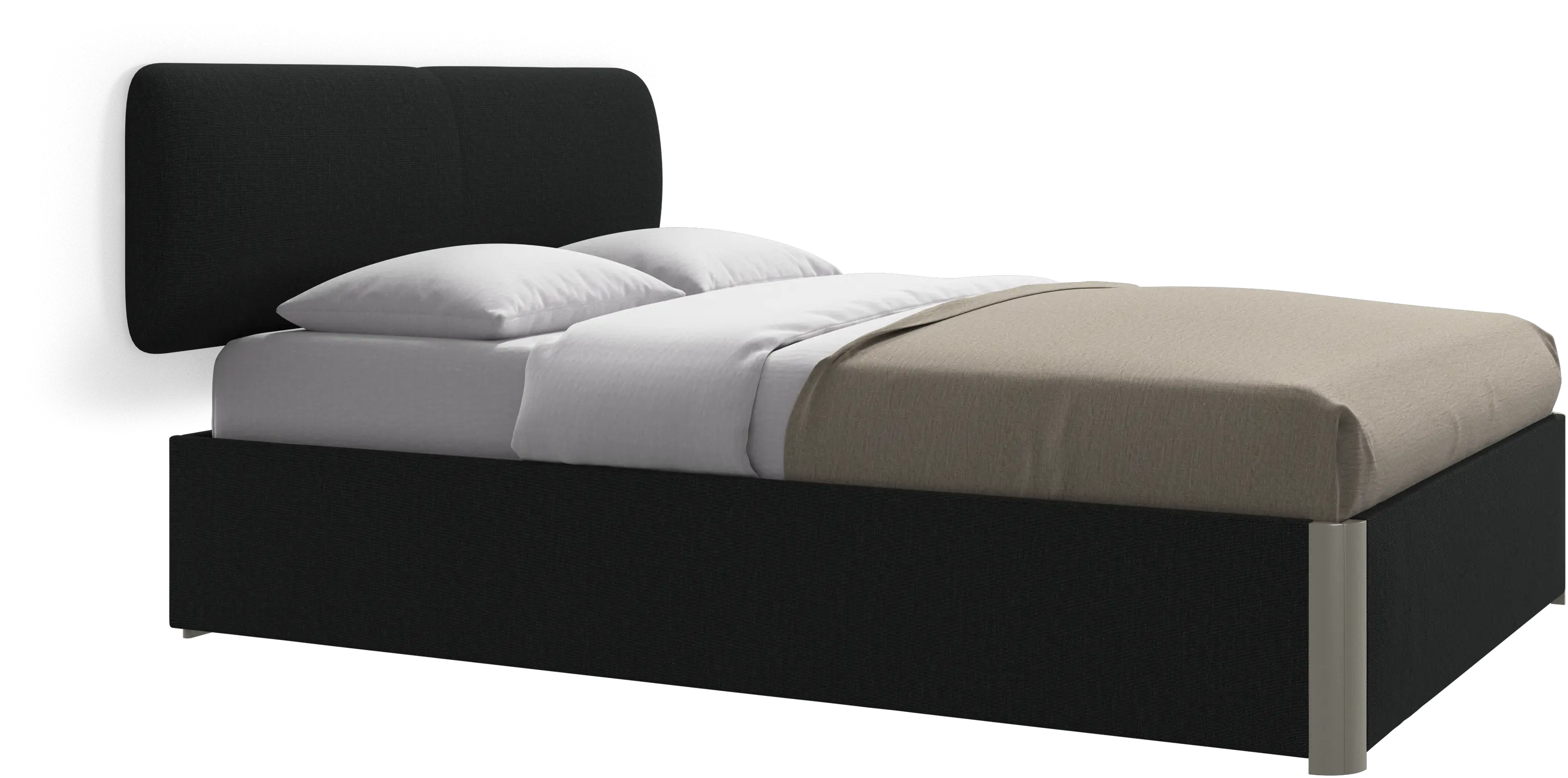 Element bed, wall-mounted headboard, with slats, excl. mattress