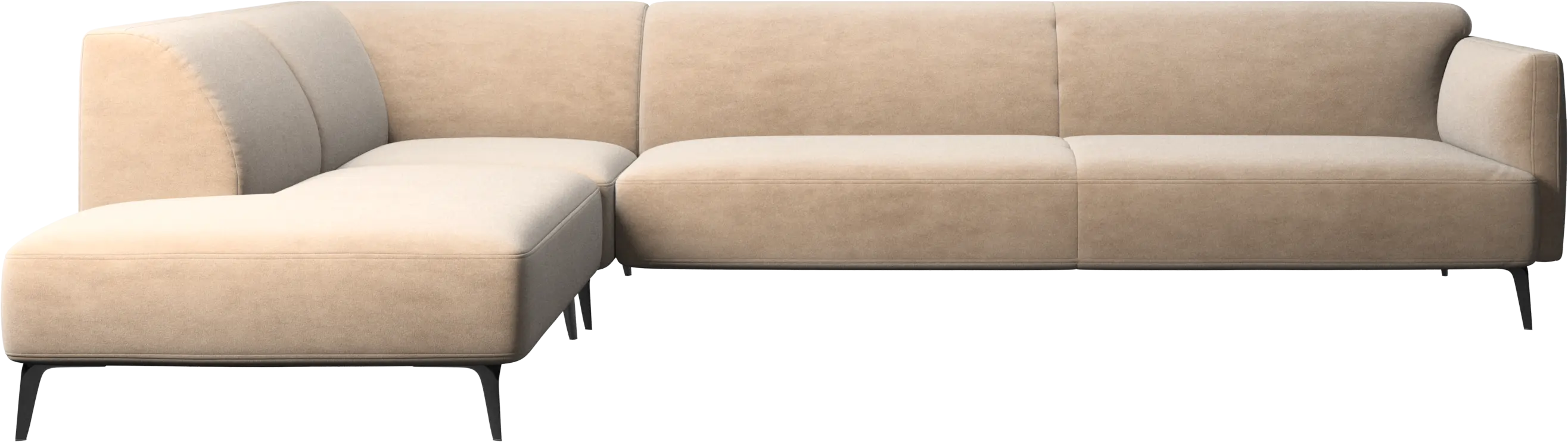 Modena corner sofa with lounging unit
