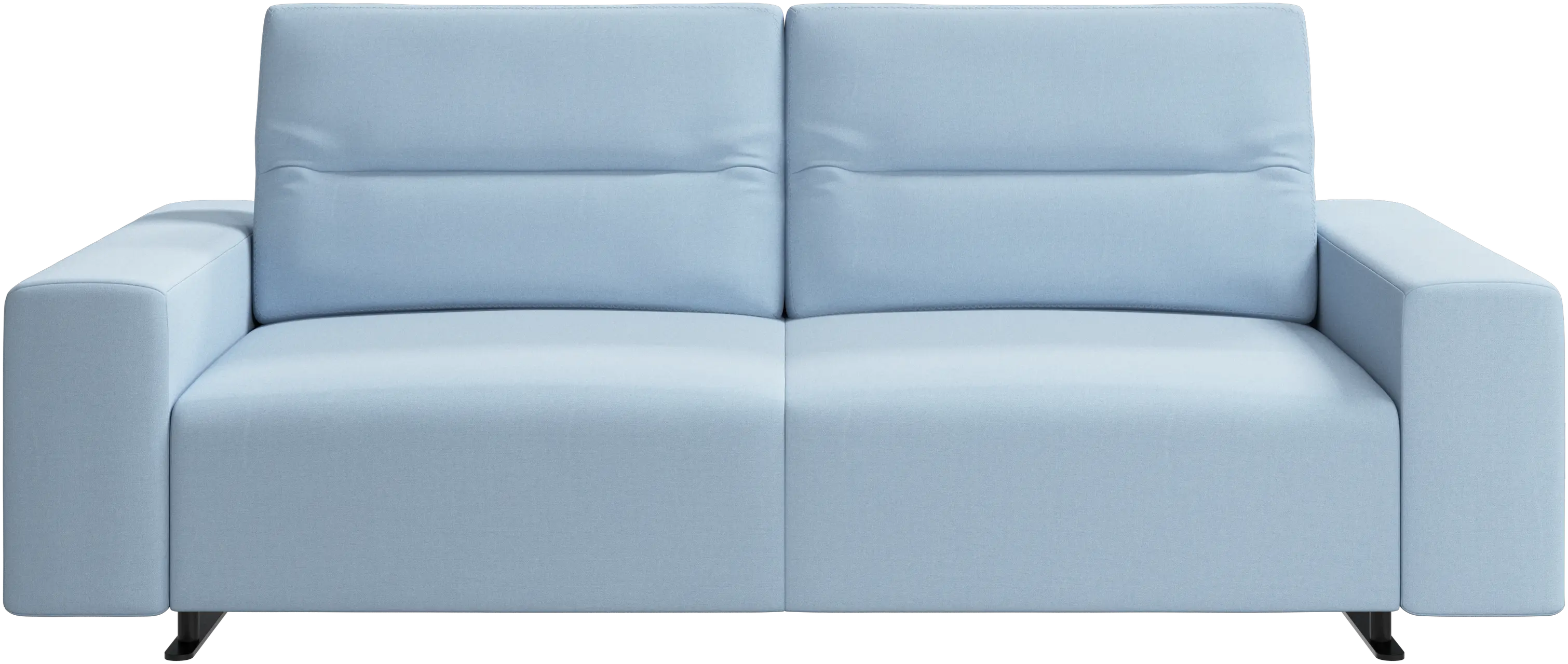 Hampton sofa with adjustable back and storage on the left side