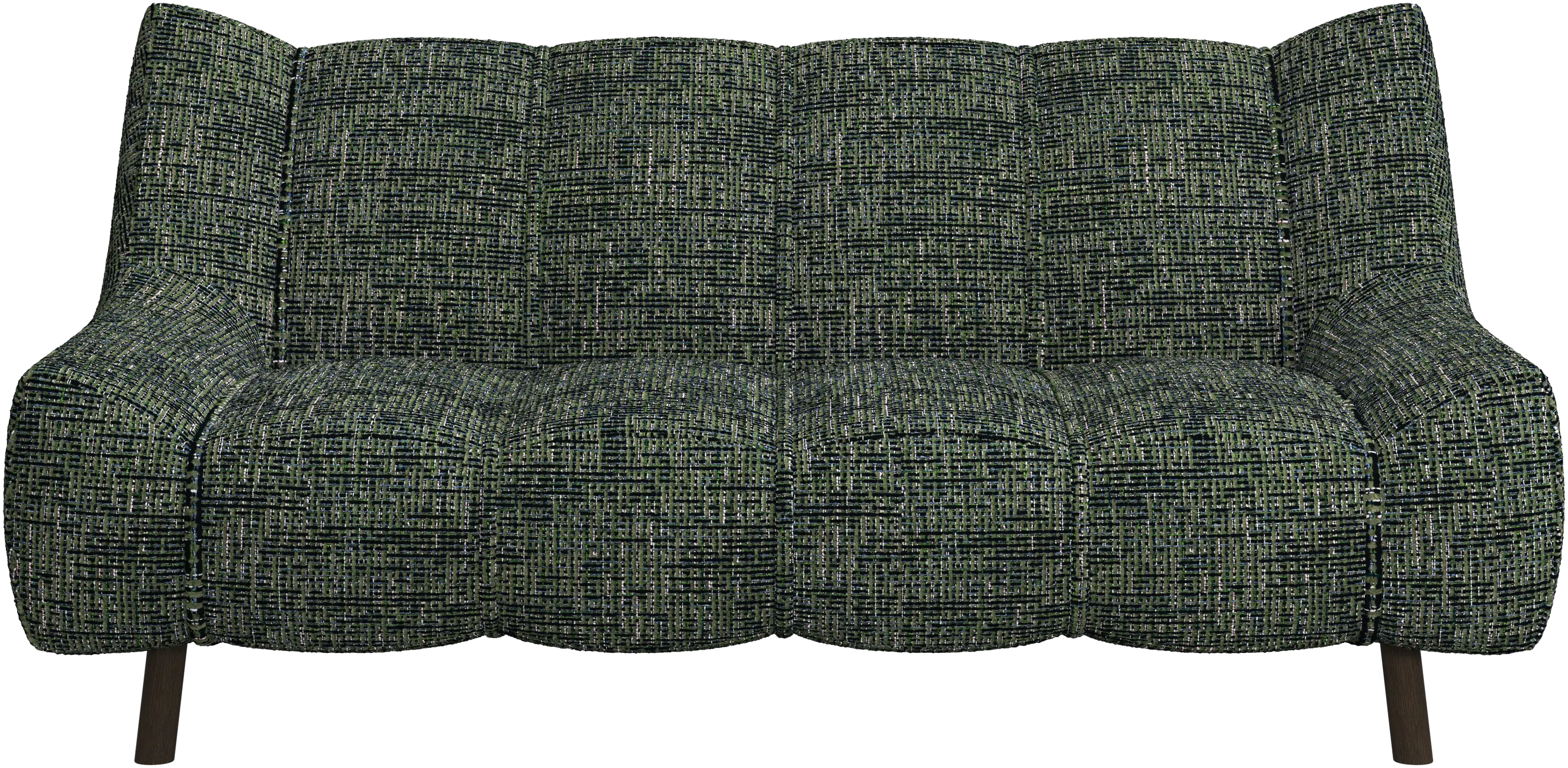 Canapé 2 places Nawabari, jambe en bois