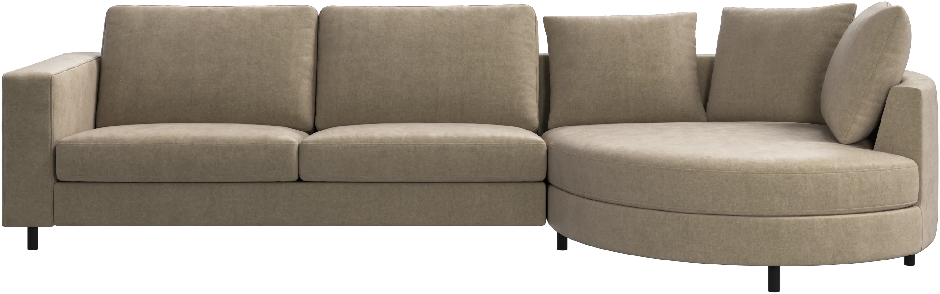 Sofa Indivi z szezlongiem po prawej stronie