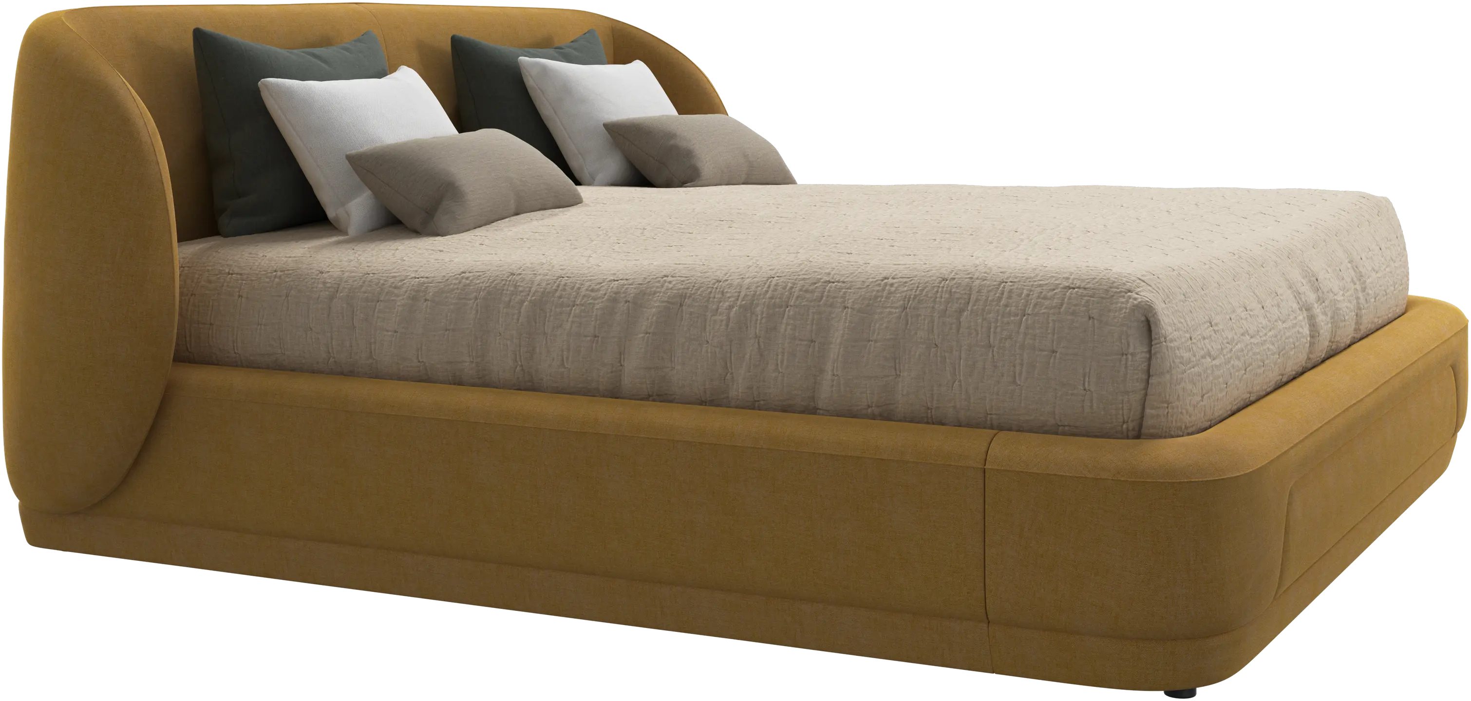Bolzano bed with slats  - W180xL200cm