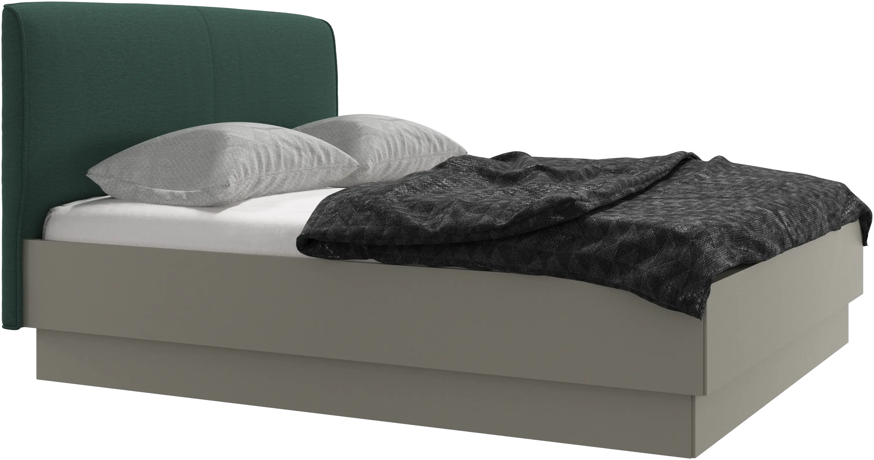 Houston, upholstered bed with storage