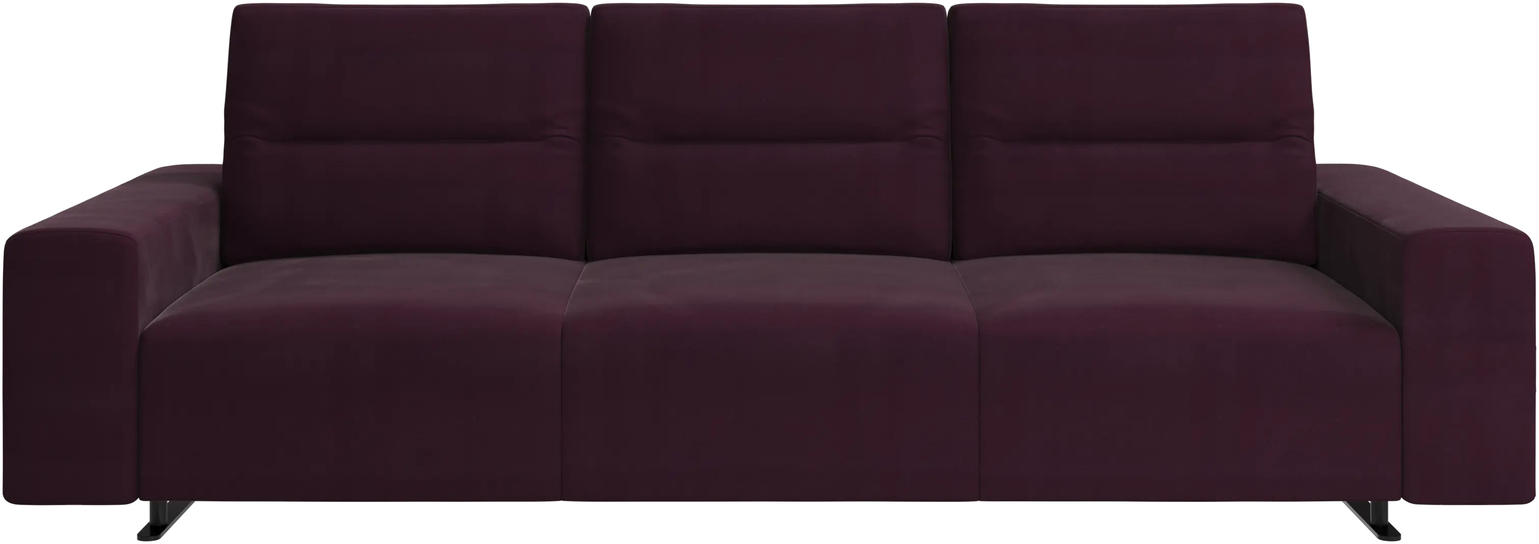 Hampton sofa with adjustable back and storage on the left side