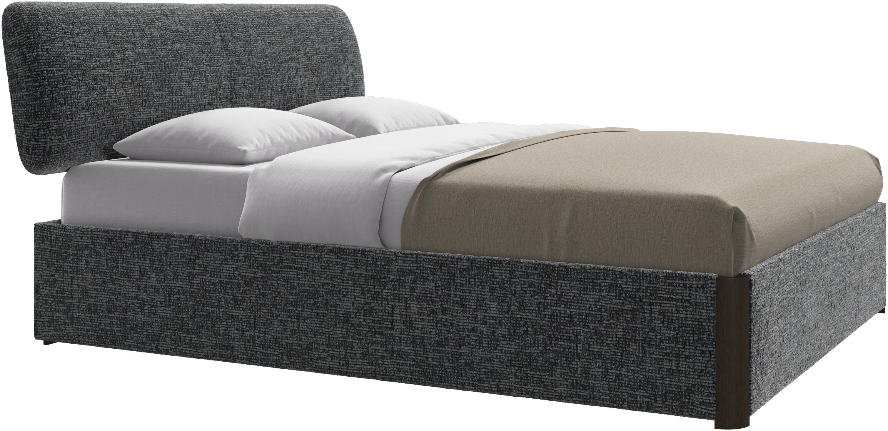 Element cama, cabecero montado en la cama, con láminas, excl. colchón