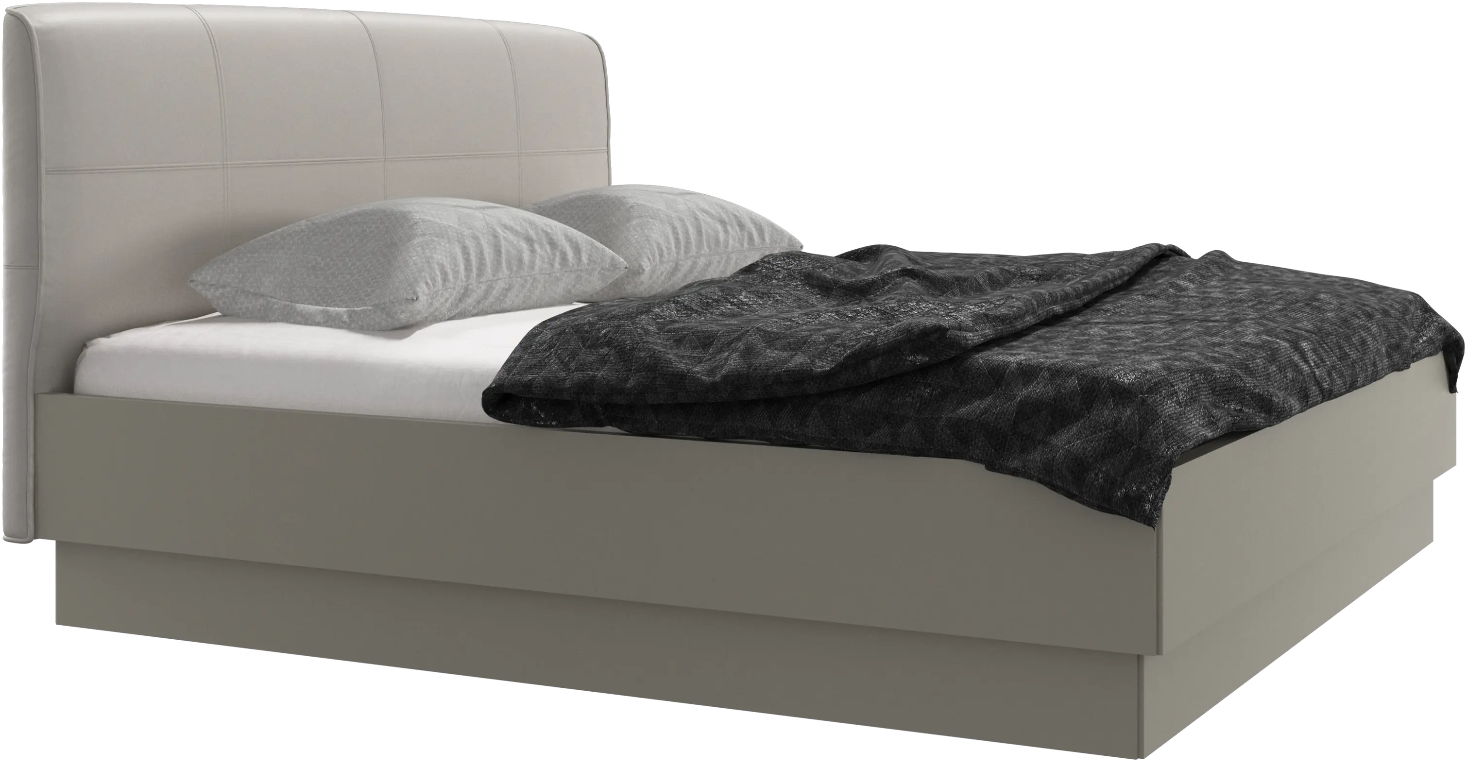 Houston, upholstered bed with storage