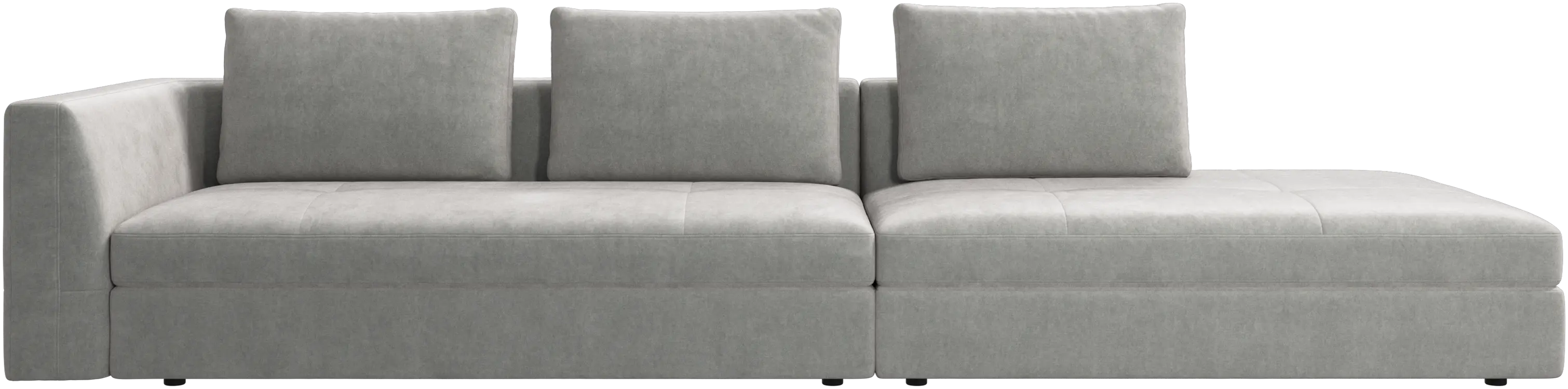 Bergamo sofa with lounging unit