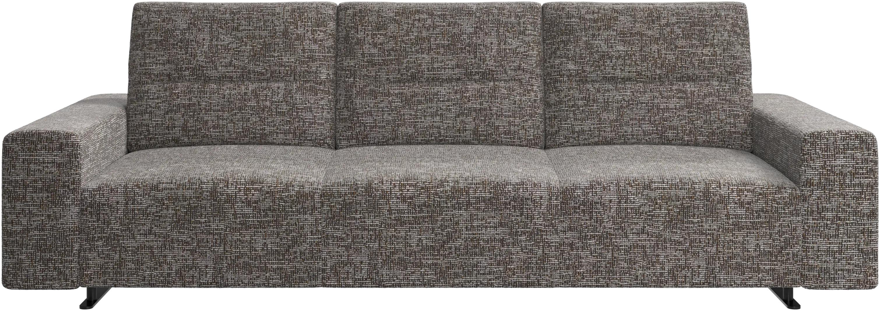 Hampton sofa with adjustable back and storage on the left side